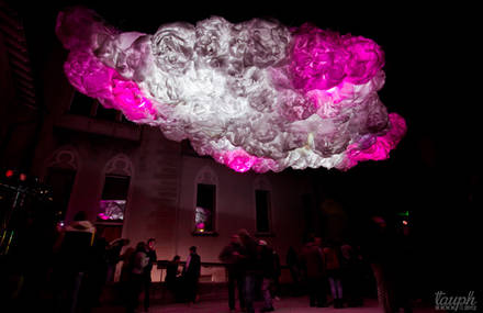 « Paracloud » interactive audiovisual installation by Paradigme