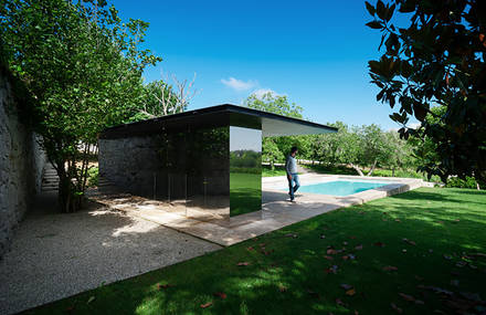 Swimming Pool in Chamusca da Beira, Portugal by João Mendes Ribeiro