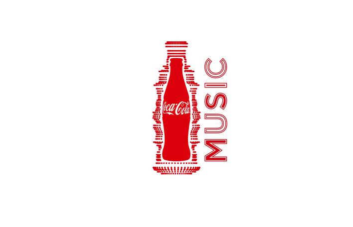 Песня кола басс. Coca Cola Music. Кока кола шрифтовая композиция. Coca-Cola Music лого. Брендбук Кока кола.