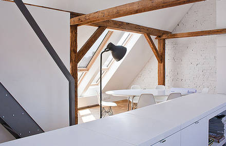 Office in the Attic by PL.architekci