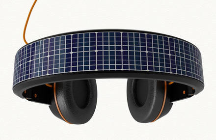 OnBeat Solar Powered Headphones for Smartphones and Tablets (Video)