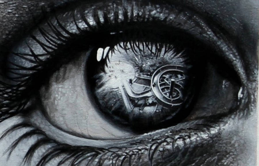 Photorealistic Paintings of Eyes