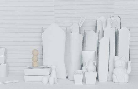 Stark White Still Life Photos Made Interesting with a Little Bit of Color