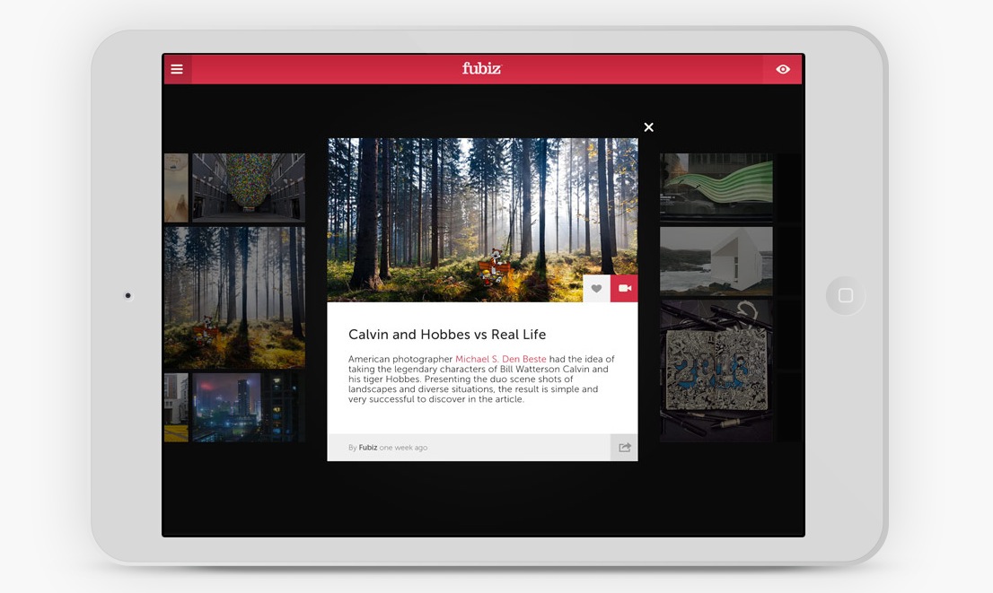 Fubiz on iPad and Android5