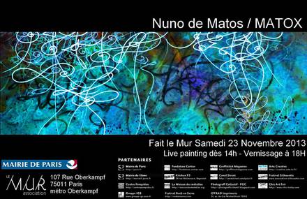 Urban Live Painting in Paris – MATOX – Le Mur Oberkampf