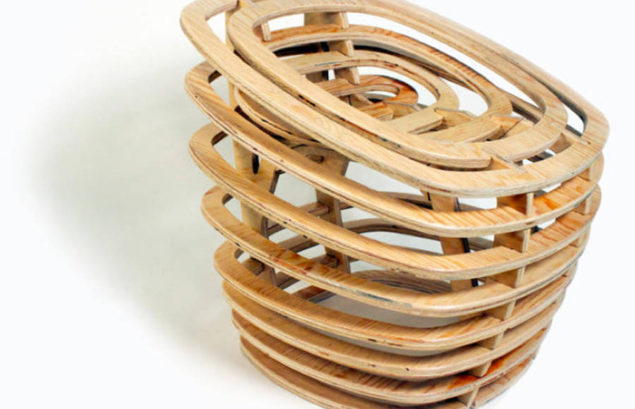 Segmented Wooden Chair