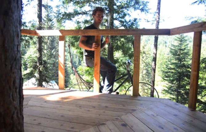 Bicycle Treehouse Elevator