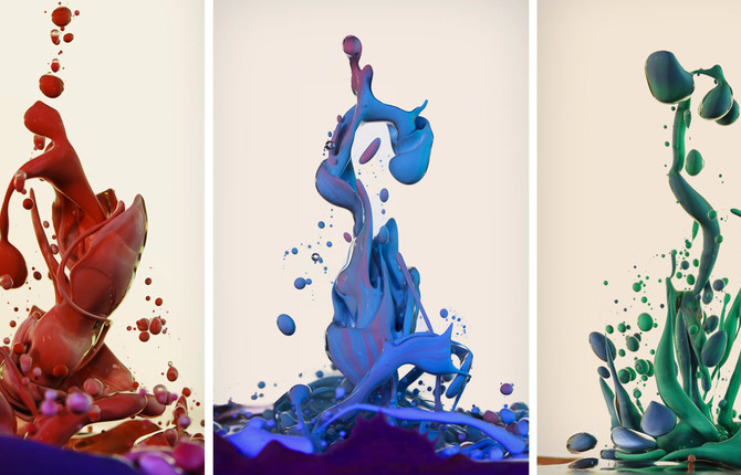 High Speed Photography of Paint