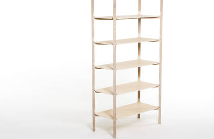 Pelt Shelves by Benjamin Hubert