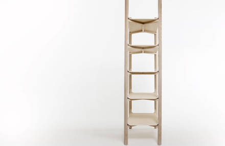 Pelt Shelves by Benjamin Hubert