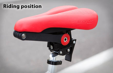 Bicycle Saddle & lock in one product