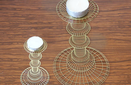 Flatlight – Candle holder a 3D optical illusion. 100% Flat