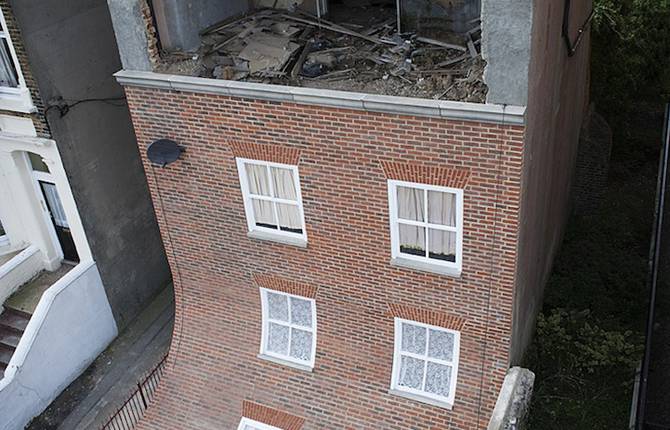 Awesome Facade On An Abandoned Building