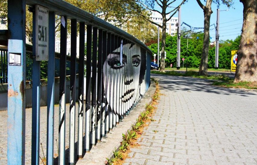 Hidden Railing Street Art9