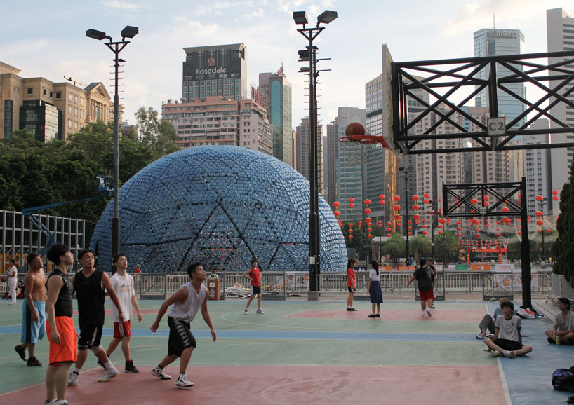 Lantern Pavilion made from Recycled Water Bottles1