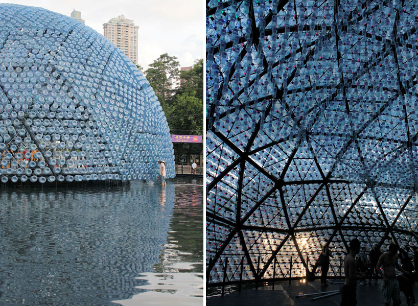 Lantern Pavilion made from Recycled Water Bottles5