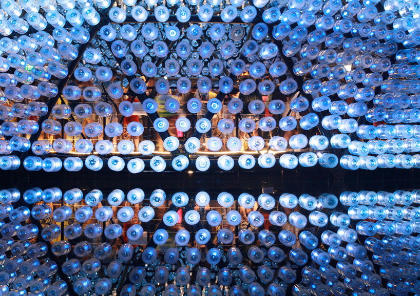 Lantern Pavilion made from Recycled Water Bottles9