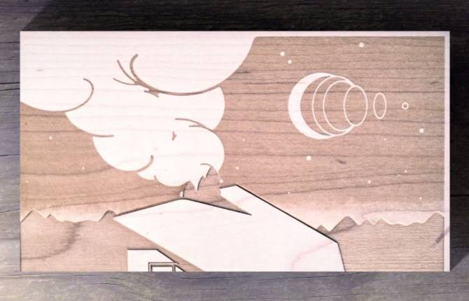 Laser Cut in 800 Blocks of Wood