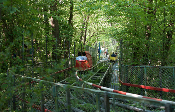 Man Building Giant Amusement Park