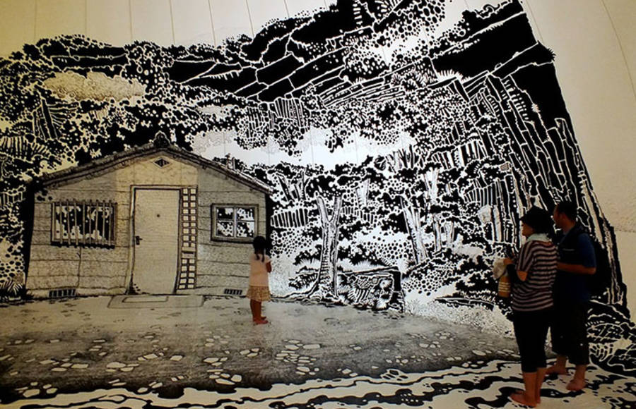 School Gym Transformed Into Art