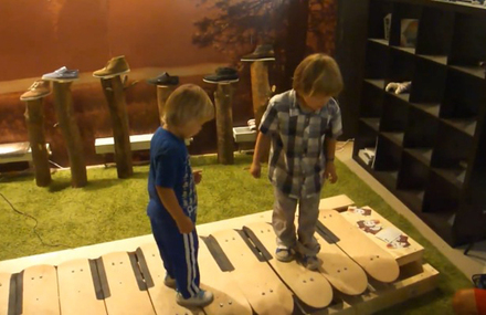 Skateboard Floor Piano