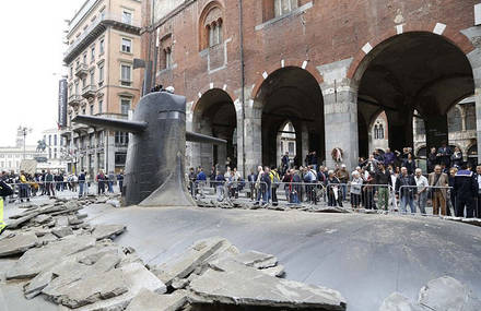 Submarine in Milan