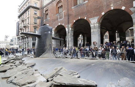 Submarine in Milan