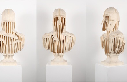 Wood Sculptures of Surreal Figures