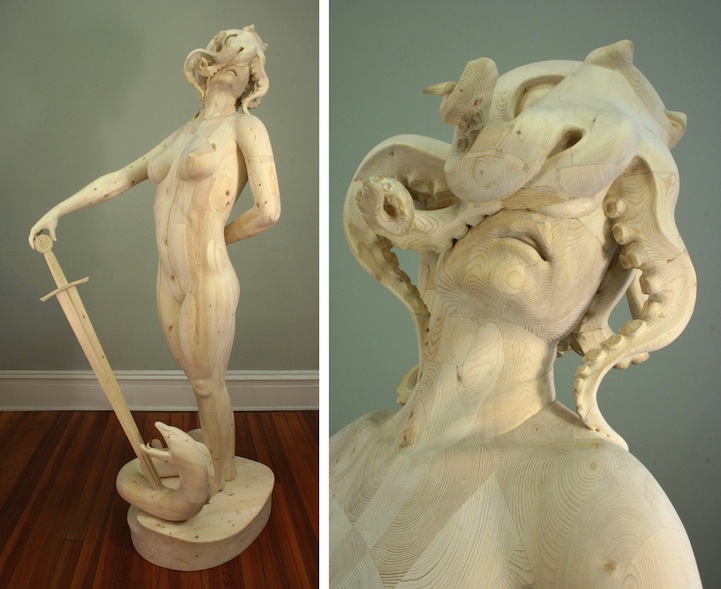 Wood Sculptures of Surreal Figures3