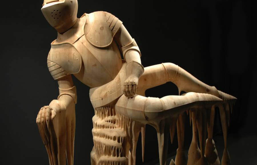 Wood Sculptures of Surreal Figures