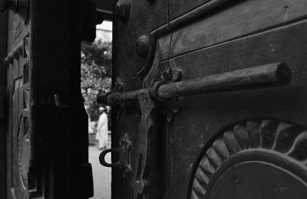 Through a lens
