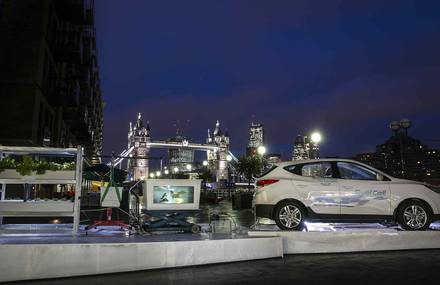 London Designers Create Unique Hyundai Car-Powered Aquaponics Urban Farm That Grows Vegetables