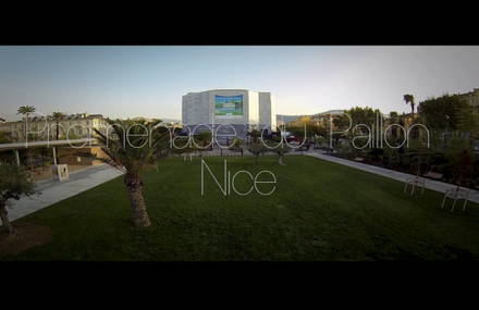 Promenade du Paillon en drone – Nice, Octobre 2013