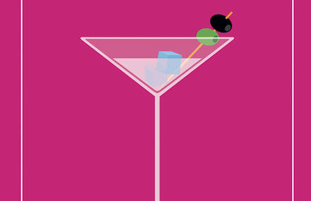 Des boissons minimaliste