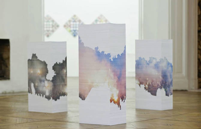 Paper Sculptures by Aleksandra Domanovic