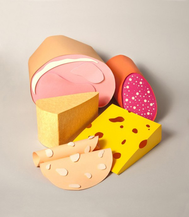 Paper Craft Sculptures Of Food 8
