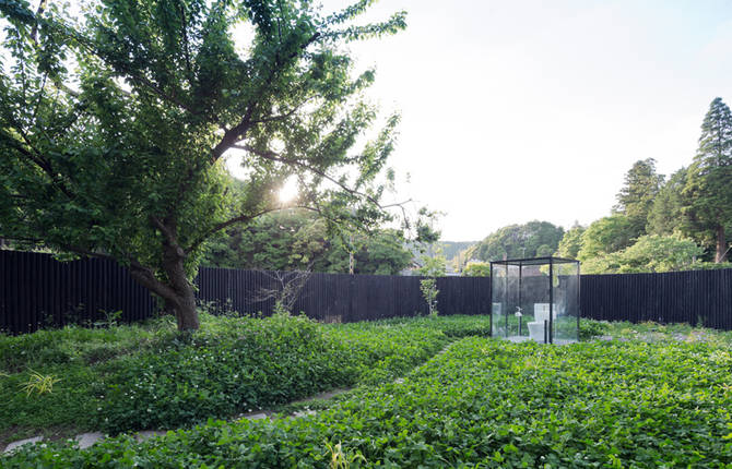 Public Toilets in a Garden Escape