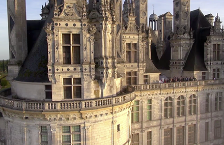 Le chateau de Chambord, images d’en haut et de près…