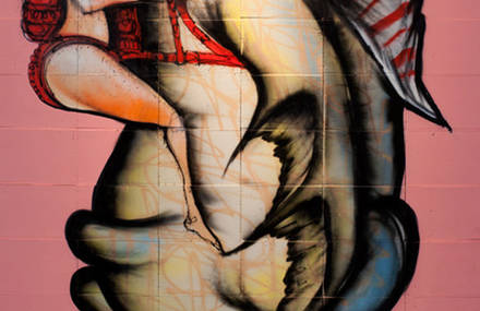 Graffiti / Street Art Meets Wine – David Choe Paints Wine Labels for myFINBEC