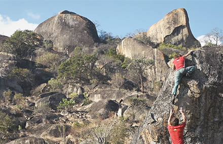 Rock climbing expedition in Malawi