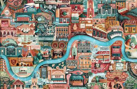 A beautifully illustrated map of London’s greatest little places