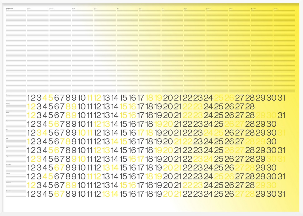 Beautiful Gradient Calendar1