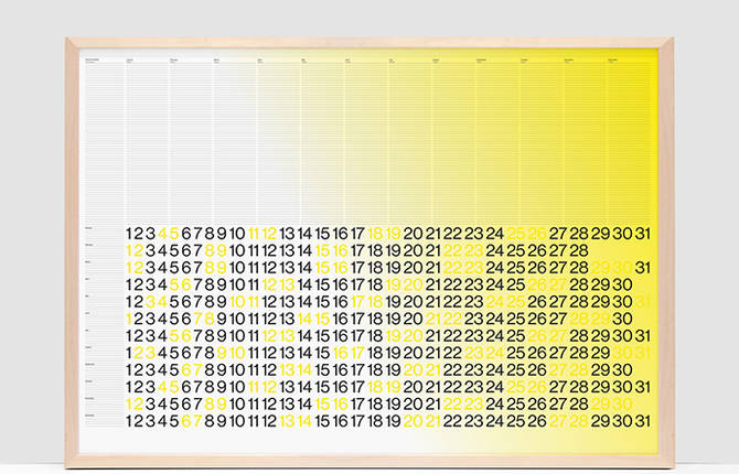 Beautiful Gradient Calendar