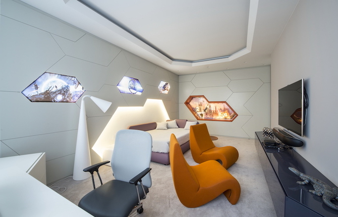 Futuristic Styled Apartment in Moscow