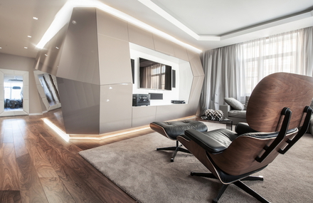 Futuristic Styled Apartment in Moscow