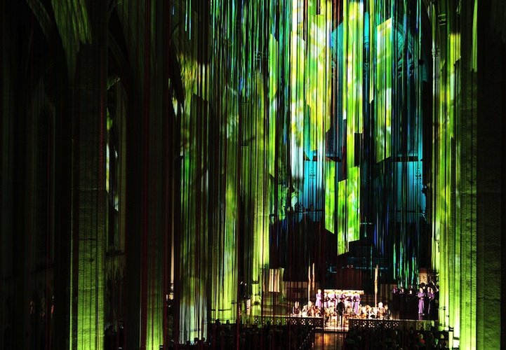 Graced With Light Installation in San Fransisco Cathedral 10