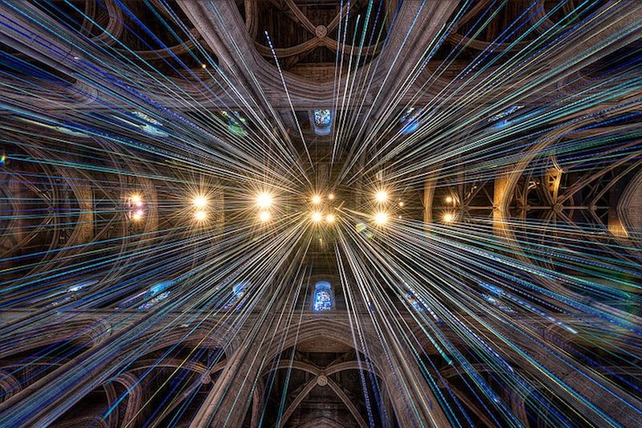 Graced With Light Installation in San Fransisco Cathedral 3