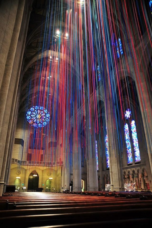 Graced With Light Installation in San Fransisco Cathedral 4