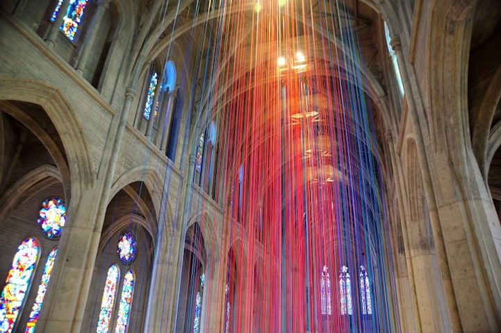 Graced With Light Installation in San Fransisco Cathedral 5