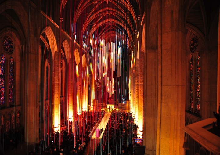 Graced With Light Installation in San Fransisco Cathedral 7